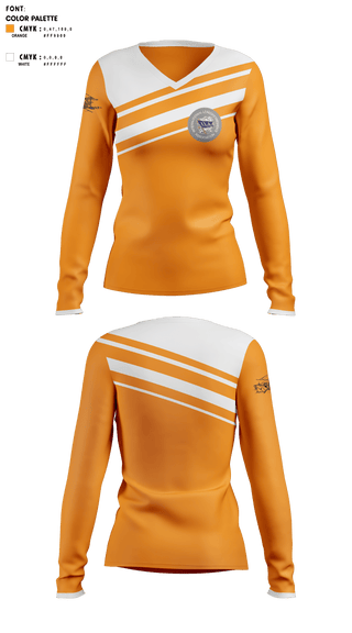 Womens Long Sleeve Vneck Shirt, Howland Hook Marine Terminal, , Teamtime, Team time, sublimation, custom sports apparel, team uniforms, spirit wear, spiritwear, sports uniforms, custom shirts, team store, custom team store, fundraiser sports, apparel fundraiser