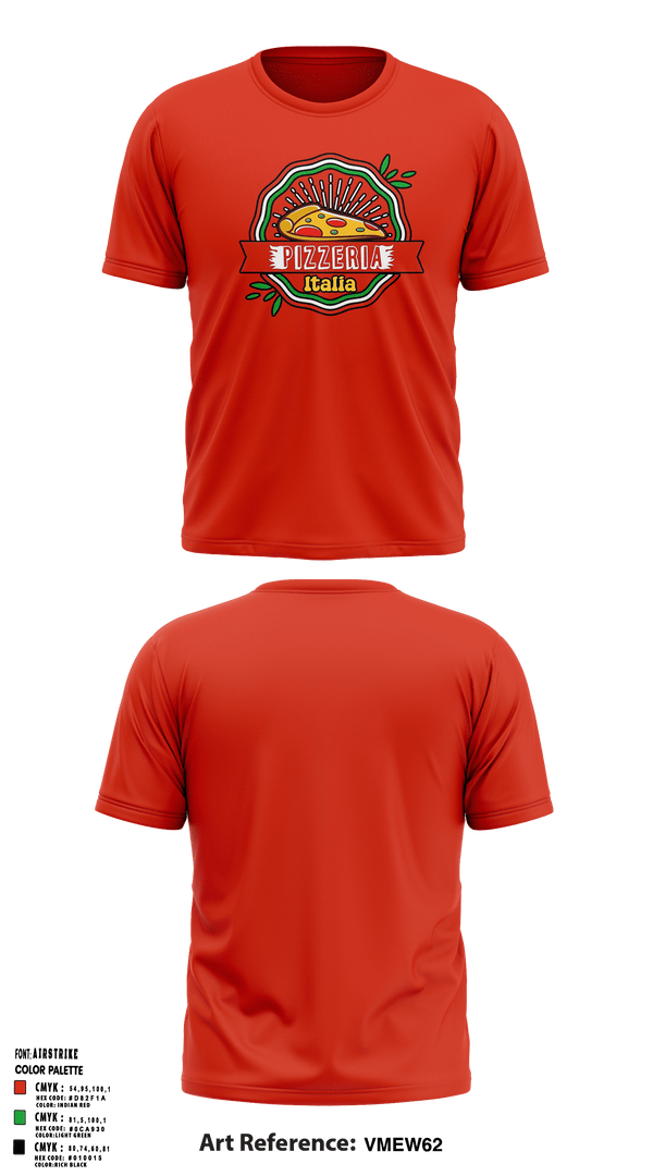 Short Sleeve Performance Shirt, Pizzeria ItaliaJDC PBA, Bowling, Teamtime, Team time, sublimation, custom sports apparel, team uniforms, spirit wear, spiritwear, sports uniforms, custom shirts, team store, custom team store, fundraiser sports, apparel fundraiser