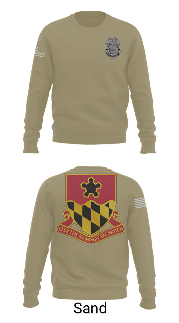 Crew Neck Sweatshirt, 2nd MTB/70th RTI, Army, Teamtime, Team time, sublimation, custom sports apparel, team uniforms, spirit wear, spiritwear, sports uniforms, custom shirts, team store, custom team store, fundraiser sports, apparel fundraiser