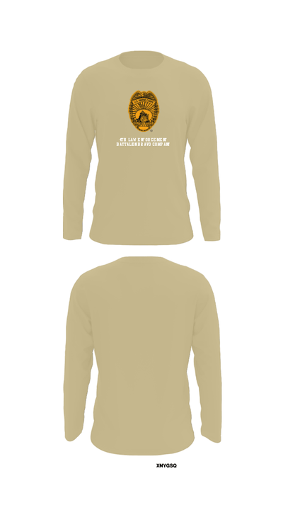 4th Law Enforcement Battalion Bravo Company 77737735 Long Sleeve Performance Shirt - 92