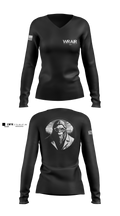 Walter Reed Army Institute of Research - West 71729824 Women's Long Sleeve V-neck Shirt - 2 (1)