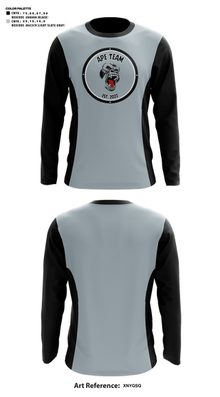 Long Sleeve Shooting Shirt, Ape Team, Men's Basketball, Teamtime, Team time, sublimation, custom sports apparel, team uniforms, spirit wear, spiritwear, sports uniforms, custom shirts, team store, custom team store, fundraiser sports, apparel fundraiser