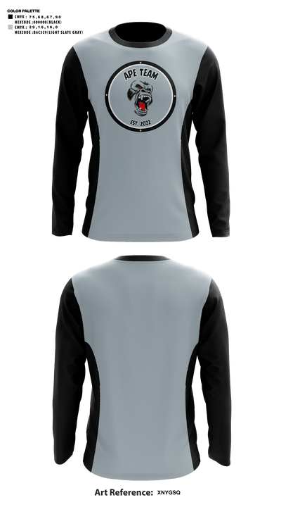 Ape Team 76763933 Long Sleeve Shooting Shirt - 41