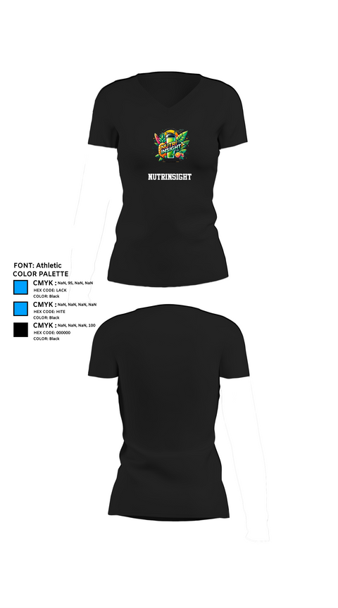Womens Short Sleeve Vneck Shirt, Nutrinsight, , Teamtime, Team time, sublimation, custom sports apparel, team uniforms, spirit wear, spiritwear, sports uniforms, custom shirts, team store, custom team store, fundraiser sports, apparel fundraiser