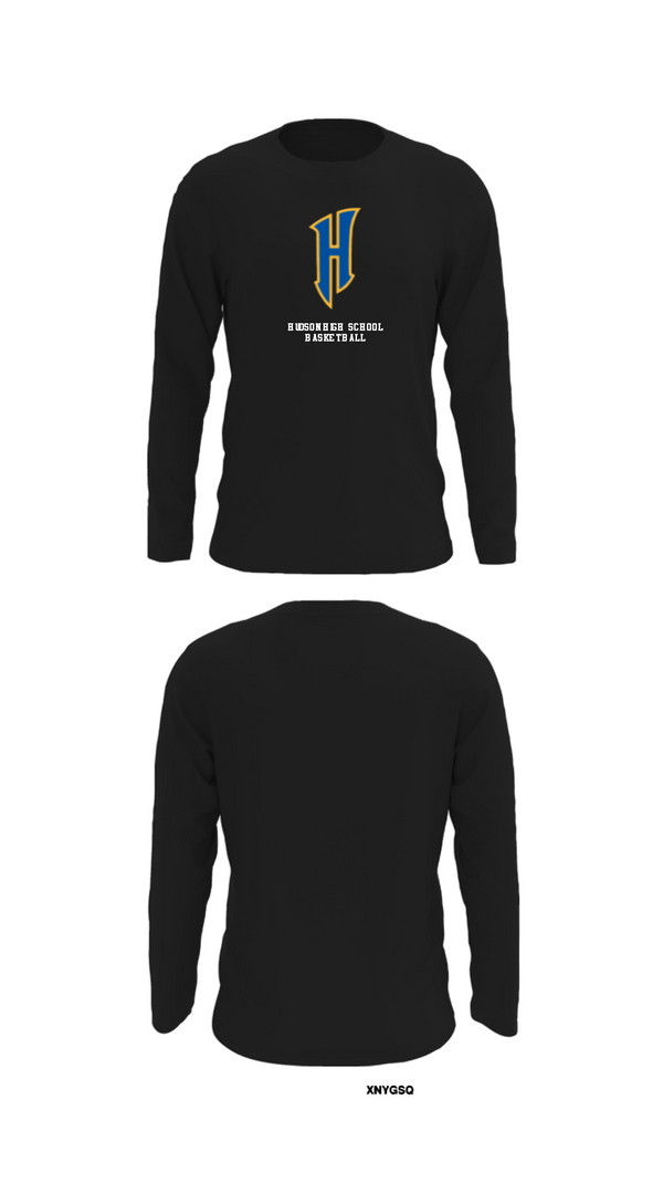 Long Sleeve Performance Shirt, Hudson High School Basketball, Men's Basketball, Teamtime, Team time, sublimation, custom sports apparel, team uniforms, spirit wear, spiritwear, sports uniforms, custom shirts, team store, custom team store, fundraiser sports, apparel fundraiser
