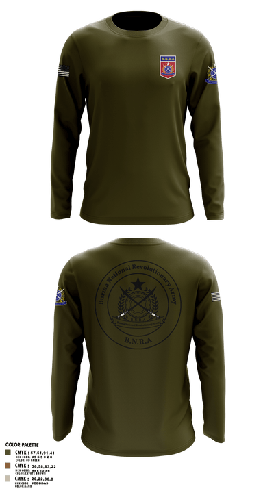 B.N.R.A 22892000 Long Sleeve Performance Polo - 1