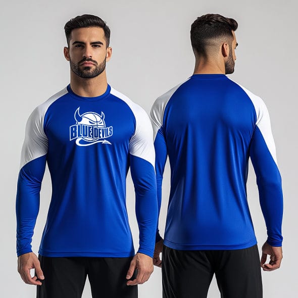 Long Sleeve Performance Shirt, Danville High School Basketball, Men's Basketball, Teamtime, Team time, sublimation, custom sports apparel, team uniforms, spirit wear, spiritwear, sports uniforms, custom shirts, team store, custom team store, fundraiser sports, apparel fundraiser