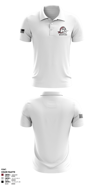 Braden River High School Wrestling 19591085 Short Sleeve Performance Polo - 4