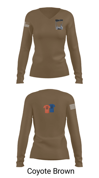 Women's Long Sleeve Vneck Shirt, 53 weg, Air Force, Teamtime, Team time, sublimation, custom sports apparel, team uniforms, spirit wear, spiritwear, sports uniforms, custom shirts, team store, custom team store, fundraiser sports, apparel fundraiser