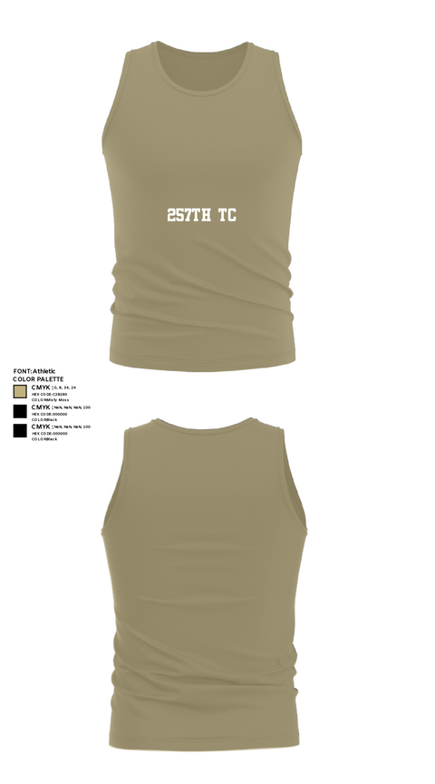 Tank Top, 257th TC, Army, Teamtime, Team time, sublimation, custom sports apparel, team uniforms, spirit wear, spiritwear, sports uniforms, custom shirts, team store, custom team store, fundraiser sports, apparel fundraiser