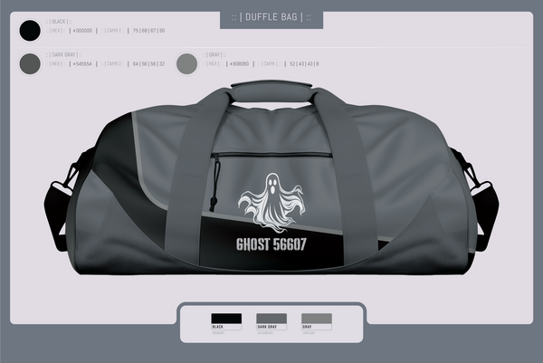 Duffle Bag, GHOST, Spirit Store, Teamtime, Team time, sublimation, custom sports apparel, team uniforms, spirit wear, spiritwear, sports uniforms, custom shirts, team store, custom team store, fundraiser sports, apparel fundraiser