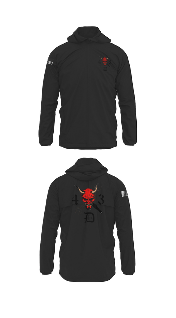 Windbreaker, 4-3 DEMONS, Army, Teamtime, Team time, sublimation, custom sports apparel, team uniforms, spirit wear, spiritwear, sports uniforms, custom shirts, team store, custom team store, fundraiser sports, apparel fundraiser