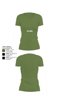 379 EMDS 89597883 Women's Short Sleeve V-neck Shirt - 44