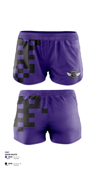 Womens Soccer Shorts, Throckmorton High School Track and Field, Track & Field, Teamtime, Team time, sublimation, custom sports apparel, team uniforms, spirit wear, spiritwear, sports uniforms, custom shirts, team store, custom team store, fundraiser sports, apparel fundraiser