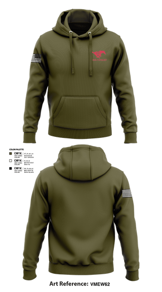 Hoodie, 1-105th Cavalry, National Guard, Teamtime, Team time, sublimation, custom sports apparel, team uniforms, spirit wear, spiritwear, sports uniforms, custom shirts, team store, custom team store, fundraiser sports, apparel fundraiser