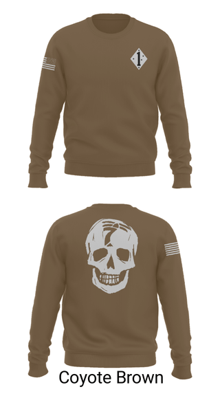 Crew Neck Sweatshirt, 3/7 Kilo 3rd, Marines, Teamtime, Team time, sublimation, custom sports apparel, team uniforms, spirit wear, spiritwear, sports uniforms, custom shirts, team store, custom team store, fundraiser sports, apparel fundraiser