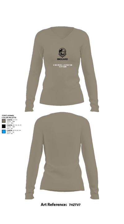 Recruiting & Retention Battalion 95903895 Women's Long Sleeve V-neck Shirt - 59