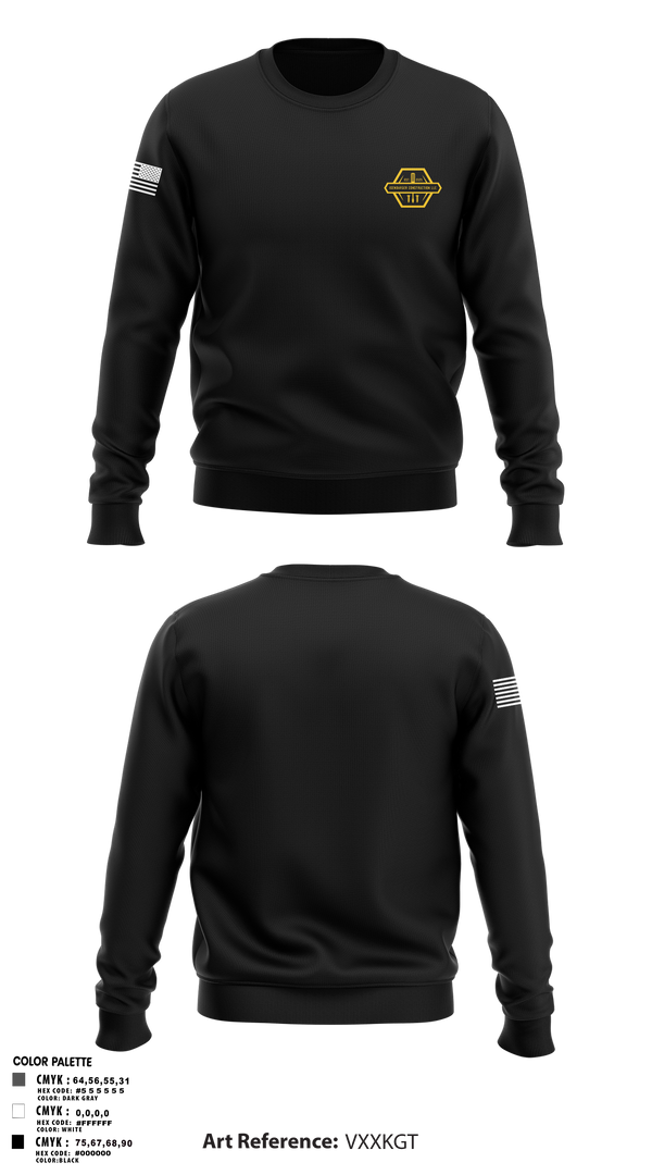 Crew Neck Sweatshirt, Isenbarger Construction LLC, , Teamtime, Team time, sublimation, custom sports apparel, team uniforms, spirit wear, spiritwear, sports uniforms, custom shirts, team store, custom team store, fundraiser sports, apparel fundraiser