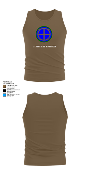 Tank Top, A co 935th ASB 3rd Platoon, National Guard, Teamtime, Team time, sublimation, custom sports apparel, team uniforms, spirit wear, spiritwear, sports uniforms, custom shirts, team store, custom team store, fundraiser sports, apparel fundraiser