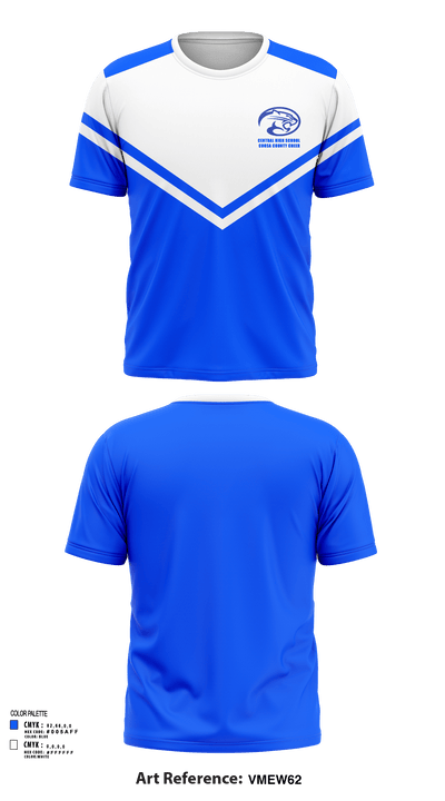 Central High School Coosa County Cheer 23586560 Short Sleeve Performance Shirt - 122