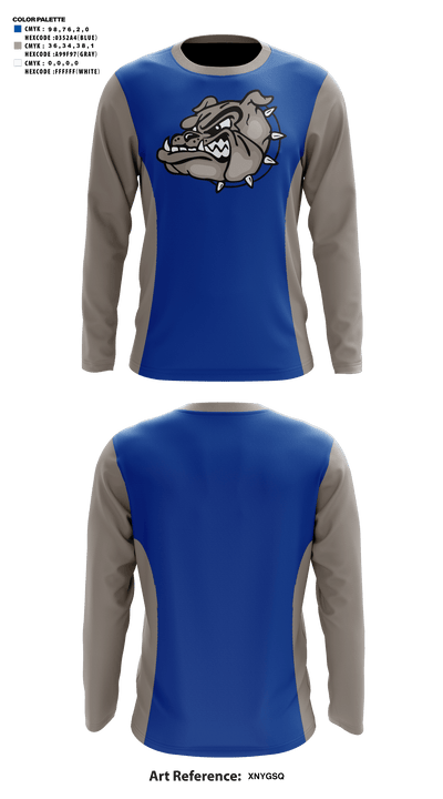 Durham School of the Arts Bulldogs Basketball 50674926 Long Sleeve Shooting Shirt - 41