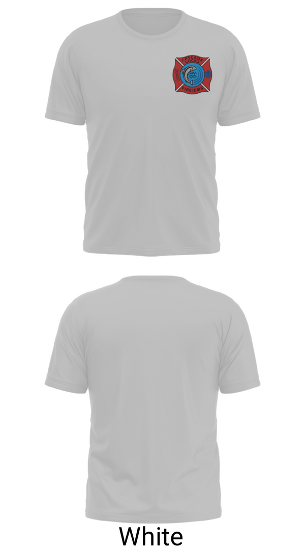 Short Sleeve Performance Shirt, Station 3Cascade Locks Fire & EMS, Fire Department, Teamtime, Team time, sublimation, custom sports apparel, team uniforms, spirit wear, spiritwear, sports uniforms, custom shirts, team store, custom team store, fundraiser sports, apparel fundraiser