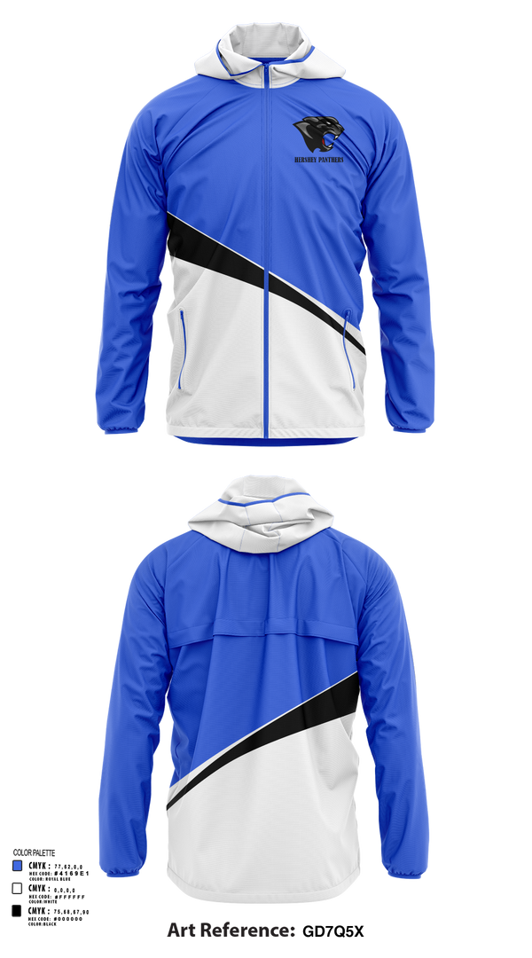 Windbreaker, Hershey Panthers, Track & Field, Teamtime, Team time, sublimation, custom sports apparel, team uniforms, spirit wear, spiritwear, sports uniforms, custom shirts, team store, custom team store, fundraiser sports, apparel fundraiser