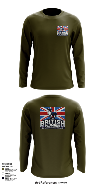 The British Plumber 23773997 Long Sleeve Performance Shirt 121