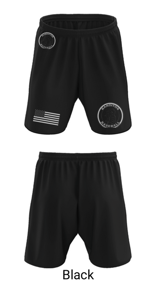 Athletic Shorts With Pockets, BANDITOS, Baseball, Teamtime, Team time, sublimation, custom sports apparel, team uniforms, spirit wear, spiritwear, sports uniforms, custom shirts, team store, custom team store, fundraiser sports, apparel fundraiser