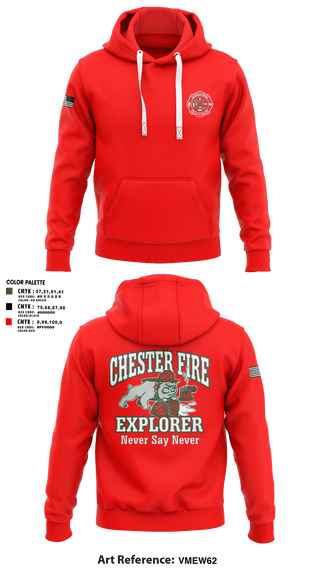 Hoodie, Chester fire explorers, Fire Department, Teamtime, Team time, sublimation, custom sports apparel, team uniforms, spirit wear, spiritwear, sports uniforms, custom shirts, team store, custom team store, fundraiser sports, apparel fundraiser