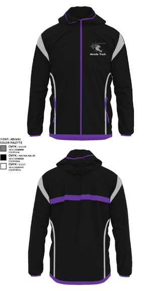 Windbreaker, Meade High School Track, Track & Field, Teamtime, Team time, sublimation, custom sports apparel, team uniforms, spirit wear, spiritwear, sports uniforms, custom shirts, team store, custom team store, fundraiser sports, apparel fundraiser