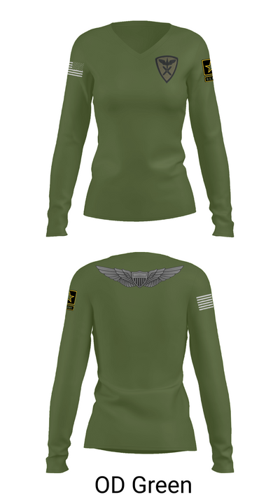 Aviators 74507029 Women's Long Sleeve V-neck Shirt - 57