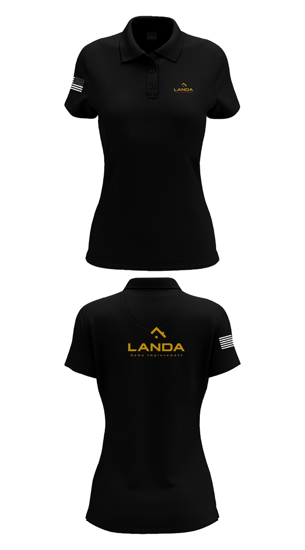 Womens Short Sleeve Performance Polo, Landa Home Improvement, , Teamtime, Team time, sublimation, custom sports apparel, team uniforms, spirit wear, spiritwear, sports uniforms, custom shirts, team store, custom team store, fundraiser sports, apparel fundraiser
