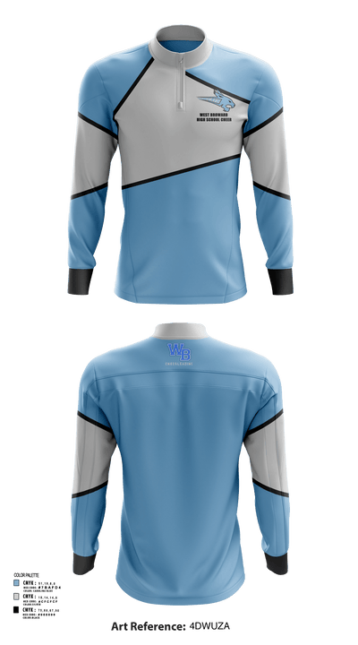 West Broward High School Cheer 79725854 Quarter Zip Jacket - 128