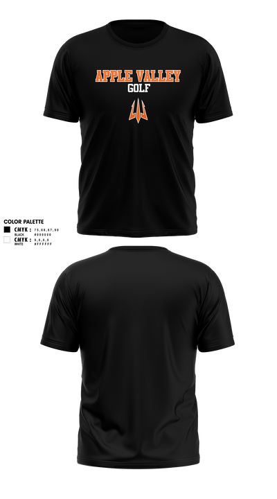 Apple Valley Sun Devils 42610667 Short Sleeve Performance Shirt - 6