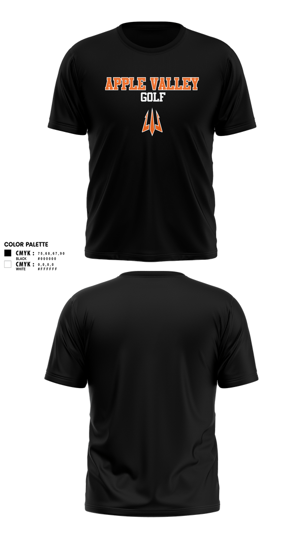Apple Valley Sun Devils 42610667 Short Sleeve Performance Shirt - 6