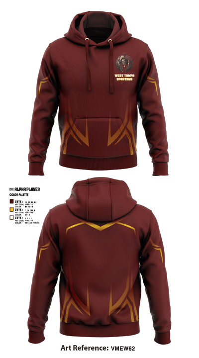 West Tampa spartans 17647688 Hoodie - 1