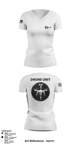 Womens Short Sleeve Vneck Shirt, Delta Defense Unit, Police, Teamtime, Team time, sublimation, custom sports apparel, team uniforms, spirit wear, spiritwear, sports uniforms, custom shirts, team store, custom team store, fundraiser sports, apparel fundraiser