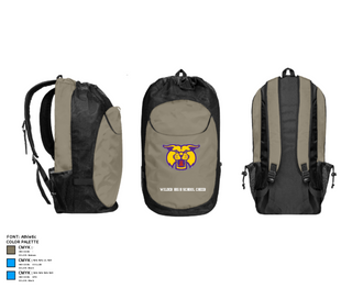 Gear Bag, Wilder High School Cheer, Cheer, Teamtime, Team time, sublimation, custom sports apparel, team uniforms, spirit wear, spiritwear, sports uniforms, custom shirts, team store, custom team store, fundraiser sports, apparel fundraiser