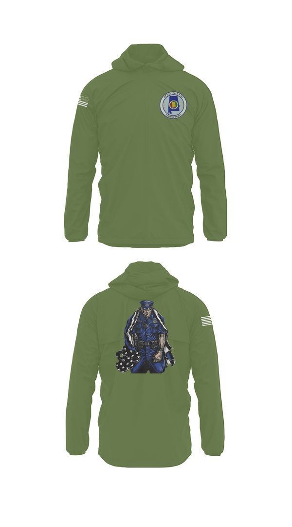 Windbreaker, Alabama Department of Corrections, Police, Teamtime, Team time, sublimation, custom sports apparel, team uniforms, spirit wear, spiritwear, sports uniforms, custom shirts, team store, custom team store, fundraiser sports, apparel fundraiser