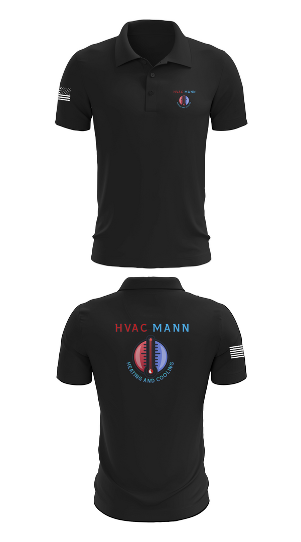 Short Sleeve Performance Polo, Hvacmannllc, , Teamtime, Team time, sublimation, custom sports apparel, team uniforms, spirit wear, spiritwear, sports uniforms, custom shirts, team store, custom team store, fundraiser sports, apparel fundraiser