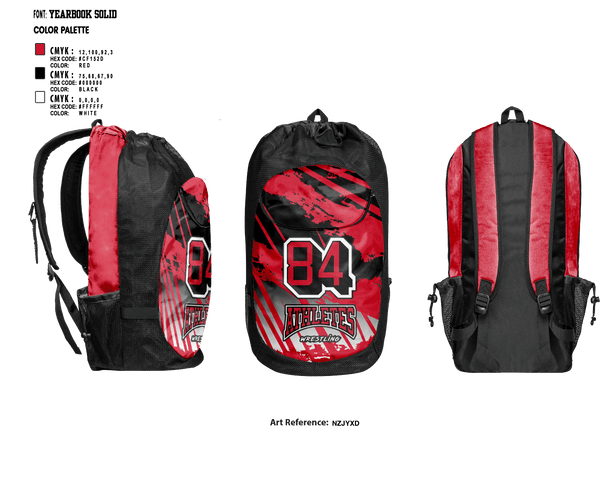 Gear Bag, 84 Athletes Wrestling, Wrestling, Teamtime, Team time, sublimation, custom sports apparel, team uniforms, spirit wear, spiritwear, sports uniforms, custom shirts, team store, custom team store, fundraiser sports, apparel fundraiser