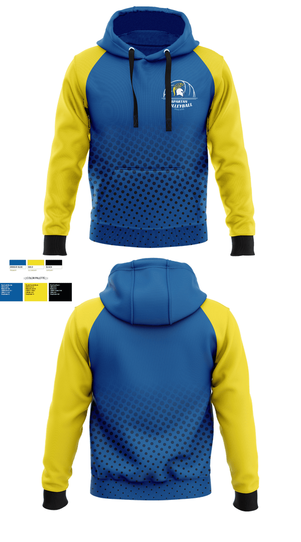 Hoodie, Spartans, Women's Volleyball, Teamtime, Team time, sublimation, custom sports apparel, team uniforms, spirit wear, spiritwear, sports uniforms, custom shirts, team store, custom team store, fundraiser sports, apparel fundraiser