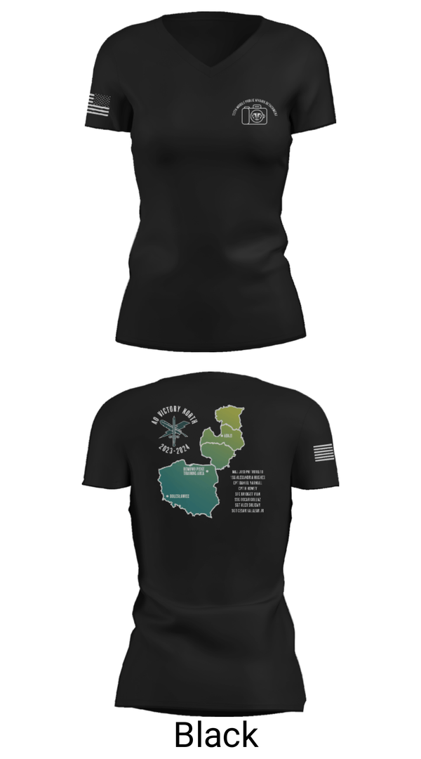 Women's Short Sleeve Vneck Shirt, 112 MPAD, Army, Teamtime, Team time, sublimation, custom sports apparel, team uniforms, spirit wear, spiritwear, sports uniforms, custom shirts, team store, custom team store, fundraiser sports, apparel fundraiser