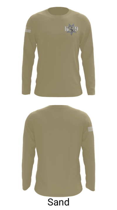 Fresno Police Department K9 Unit 39054818 Long Sleeve Performance Shirt - 82