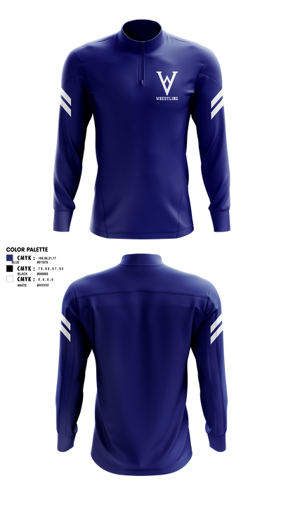 Winfield Youth Wrestling Club 41902136 Quarter Zip Jacket - 3