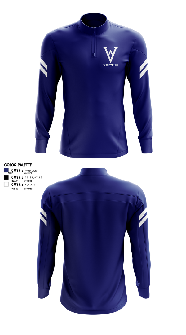 Quarter Zip Jacket, Winfield Youth Wrestling Club, Wrestling, Teamtime, Team time, sublimation, custom sports apparel, team uniforms, spirit wear, spiritwear, sports uniforms, custom shirts, team store, custom team store, fundraiser sports, apparel fundraiser