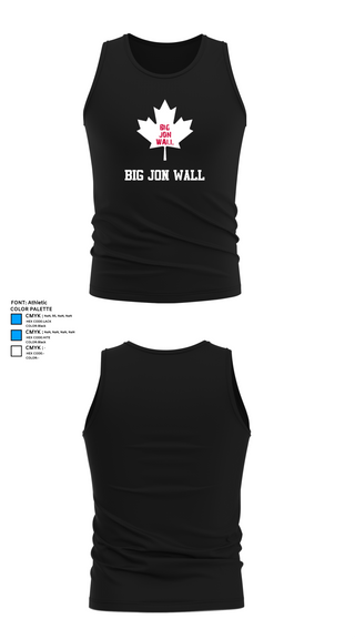 Tank Top, Big Jon Wall, Wrestling, Teamtime, Team time, sublimation, custom sports apparel, team uniforms, spirit wear, spiritwear, sports uniforms, custom shirts, team store, custom team store, fundraiser sports, apparel fundraiser