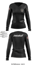 undefined Women's Long Sleeve V-neck Shirt -1 2