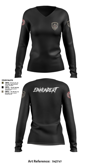 Womens Long Sleeve Vneck Shirt 1, uz, Police, Teamtime, Team time, sublimation, custom sports apparel, team uniforms, spirit wear, spiritwear, sports uniforms, custom shirts, team store, custom team store, fundraiser sports, apparel fundraiser
